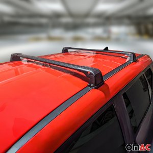 Ford Escape Roof Rack Cross Bars - Omac - Wing - Black - '13-'19 Ford Escape Roof Rack Cross Bars - Omac - Wing - Black - '13-'19